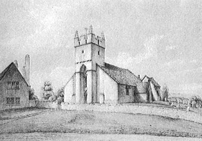 Freshwater Church in the early 19th century